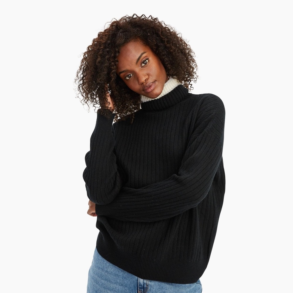 NAADAM Cashmere Varsity Turtleneck sweater size XS